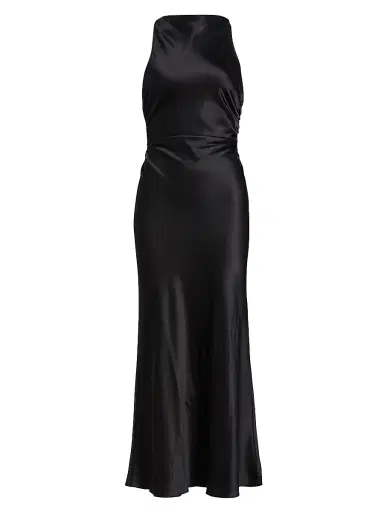 Reformation Women's Casette Silk Maxi Dress - Black | Thumbnail 1 Reformation Women's Casette Silk Maxi Dress - Black | Thumbnail 1