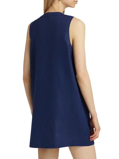 Reformation Women's Tropez Linen Sleeveless Shift Minidress - Danube | Thumbnail 5 Reformation Women's Tropez Linen Sleeveless Shift Minidress - Danube | Thumbnail 5