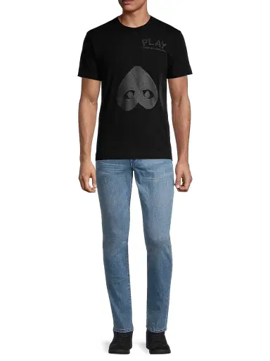 Comme des Garçons PLAY Men Two Hearts Print Graphic Tee | Thumbnail 2 Comme des Garçons PLAY Men Two Hearts Print Graphic Tee | Thumbnail 2