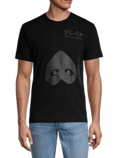 Comme des Garçons PLAY Men Two Hearts Print Graphic Tee | Thumbnail 3 Comme des Garçons PLAY Men Two Hearts Print Graphic Tee | Thumbnail 3