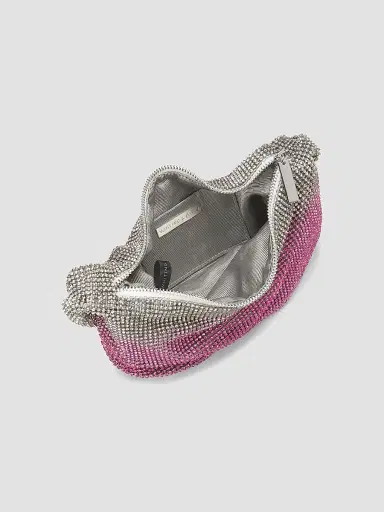 Whiting & Davis Women's Adrienne Ombré Crystal Mesh Hobo Bag - Ombre Pink | Thumbnail 3 Whiting & Davis Women's Adrienne Ombré Crystal Mesh Hobo Bag - Ombre Pink | Thumbnail 3