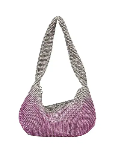 Whiting & Davis Women's Adrienne Ombré Crystal Mesh Hobo Bag - Ombre Pink | Thumbnail 1 Whiting & Davis Women's Adrienne Ombré Crystal Mesh Hobo Bag - Ombre Pink | Thumbnail 1