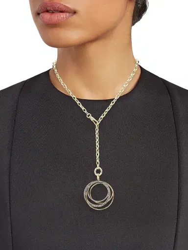 Nina Gilin Women's 14K Yellow Gold, Rhodium-Plated Silver & 1.06 TCW Diamond Ring Pendant - Sterling Silver Yellow Gold | Thumbnail 2 Nina Gilin Women's 14K Yellow Gold, Rhodium-Plated Silver & 1.06 TCW Diamond Ring Pendant - Sterling Silver Yellow Gold | Thumbnail 2