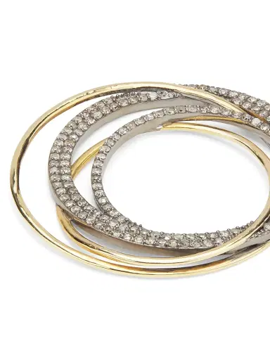 Nina Gilin Women's 14K Yellow Gold, Rhodium-Plated Silver & 1.06 TCW Diamond Ring Pendant - Sterling Silver Yellow Gold | Thumbnail 3 Nina Gilin Women's 14K Yellow Gold, Rhodium-Plated Silver & 1.06 TCW Diamond Ring Pendant - Sterling Silver Yellow Gold | Thumbnail 3