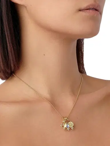 Temple St. Clair Women's Florence86 Rock Crystal, Moonstone, Diamond & 18K Yellow Gold Charm Necklace - Yellow Gold | Thumbnail 3 Temple St. Clair Women's Florence86 Rock Crystal, Moonstone, Diamond & 18K Yellow Gold Charm Necklace - Yellow Gold | Thumbnail 3