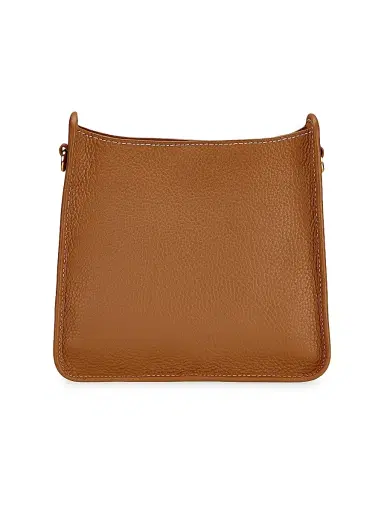 GiGi New York Women's Elle Marching Horse Leather Crossbody Bag - Tan | Thumbnail 4 GiGi New York Women's Elle Marching Horse Leather Crossbody Bag - Tan | Thumbnail 4