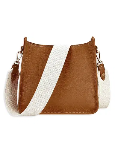 GiGi New York Women's Elle Marching Horse Leather Crossbody Bag - Tan | Thumbnail 1 GiGi New York Women's Elle Marching Horse Leather Crossbody Bag - Tan | Thumbnail 1