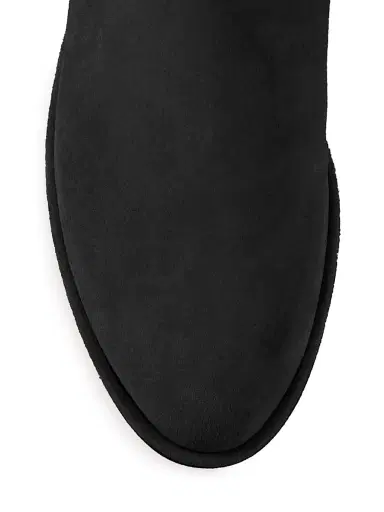 Stuart Weitzman Women's Lowland Suede Thigh-High Boots - Black | Thumbnail 3 Stuart Weitzman Women's Lowland Suede Thigh-High Boots - Black | Thumbnail 3