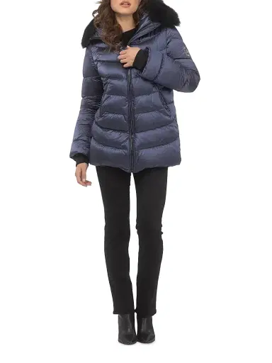 Gorski Women's Apres-Ski Jacket - Ocean Blue | Thumbnail 5 Gorski Women's Apres-Ski Jacket - Ocean Blue | Thumbnail 5