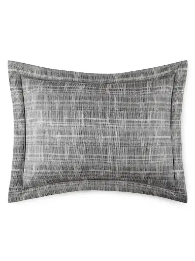 Peacock Alley Biagio Jacquard Sham - Charcoal King | Thumbnail 1 Peacock Alley Biagio Jacquard Sham - Charcoal King | Thumbnail 1