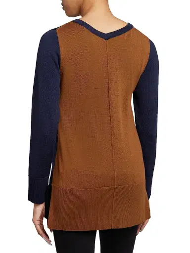 Santorelli Women's Merino Wool Sweater - Space Blue - Size Small | Thumbnail 5 Santorelli Women's Merino Wool Sweater - Space Blue - Size Small | Thumbnail 5