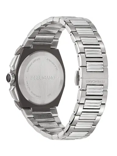 FERRAGAMO Men's Edge Chrono Stainless Steel Bracelet Watch/43MM - Stainless Steel | Thumbnail 4 FERRAGAMO Men's Edge Chrono Stainless Steel Bracelet Watch/43MM - Stainless Steel | Thumbnail 4