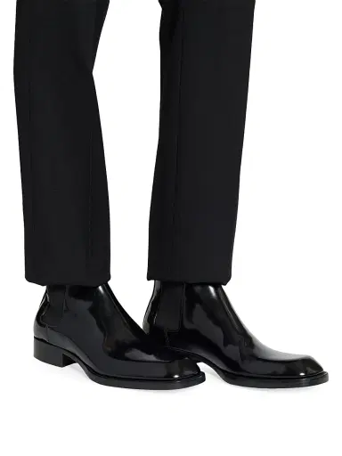 Saint Laurent Men's Vadim Chelsea Boots in Smooth Leather - Black - Size 7.5 | Thumbnail 4 Saint Laurent Men's Vadim Chelsea Boots in Smooth Leather - Black - Size 7.5 | Thumbnail 4