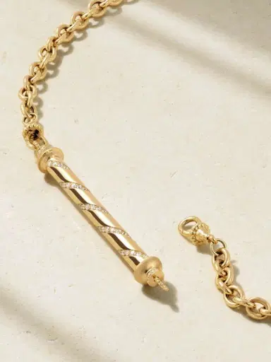 Marie Lichtenberg Candy Cane 18-karat Gold Diamond Necklace | Thumbnail 3 Marie Lichtenberg Candy Cane 18-karat Gold Diamond Necklace | Thumbnail 3