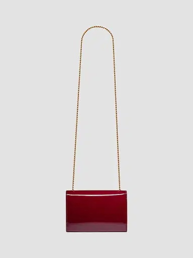 Saint Laurent Women's Kate Small in Patent Leather - Grenade | Thumbnail 7 Saint Laurent Women's Kate Small in Patent Leather - Grenade | Thumbnail 7