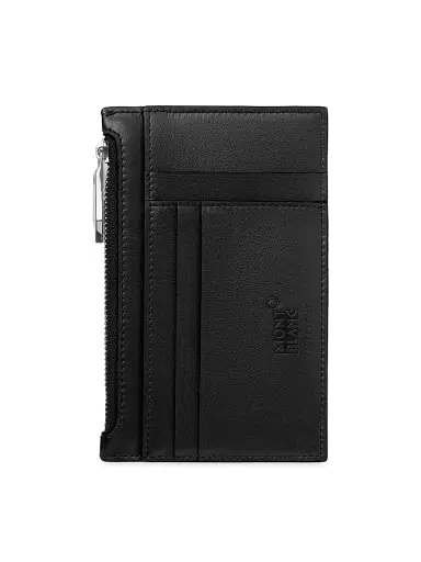 Montblanc Men's Meisterstück Leather Pocket Holder - Black | Thumbnail 2 Montblanc Men's Meisterstück Leather Pocket Holder - Black | Thumbnail 2