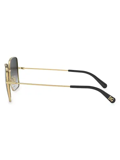 Dolce & Gabbana Women's 57MM Square Sunglasses - Gold | Thumbnail 4 Dolce & Gabbana Women's 57MM Square Sunglasses - Gold | Thumbnail 4