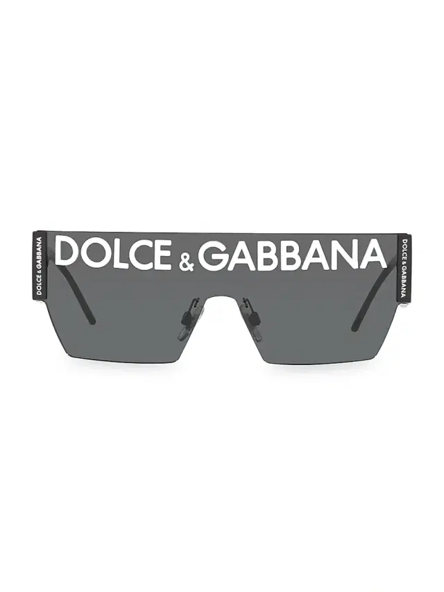 Women's 43MM Logo Shield Sunglasses - Black Women's 43MM Logo Shield Sunglasses - Black