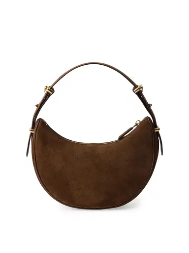 Prada Women's Arqué Suede Shoulder Bag - Brown | Thumbnail 3 Prada Women's Arqué Suede Shoulder Bag - Brown | Thumbnail 3