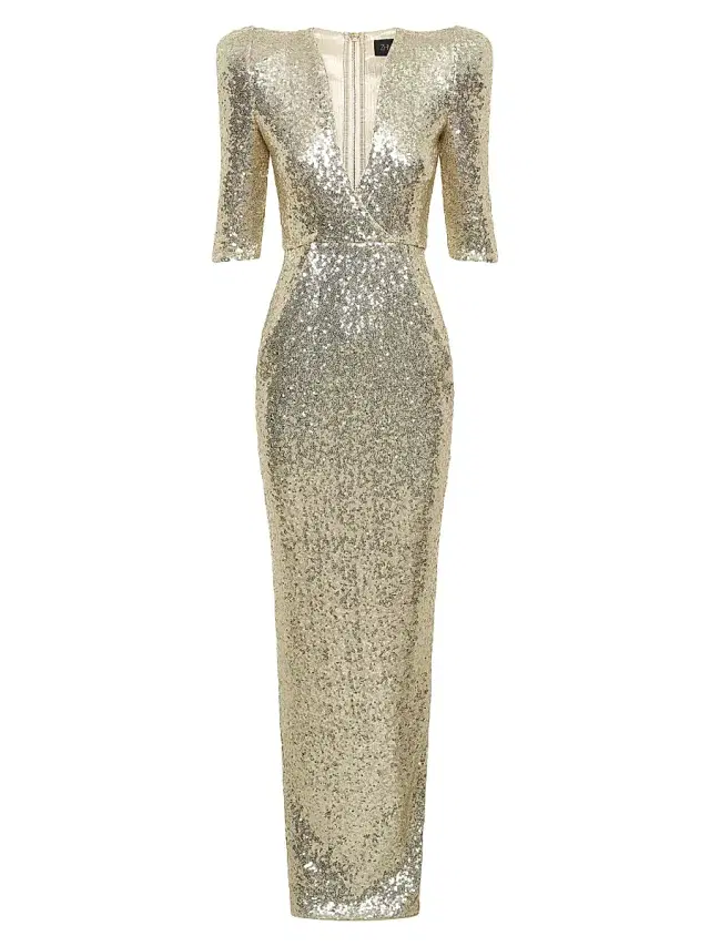 Women's Look At Me Sequin Gown - Champagne Women's Look At Me Sequin Gown - Champagne