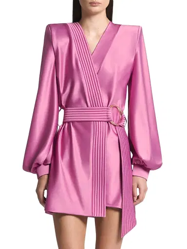 Zhivago Women's Cala Conta Satin Minidress - Dusty Pink | Thumbnail 4 Zhivago Women's Cala Conta Satin Minidress - Dusty Pink | Thumbnail 4