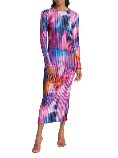 L'Idée Women's Exposition Pleated Midi-Dress | Thumbnail 3 L'Idée Women's Exposition Pleated Midi-Dress | Thumbnail 3