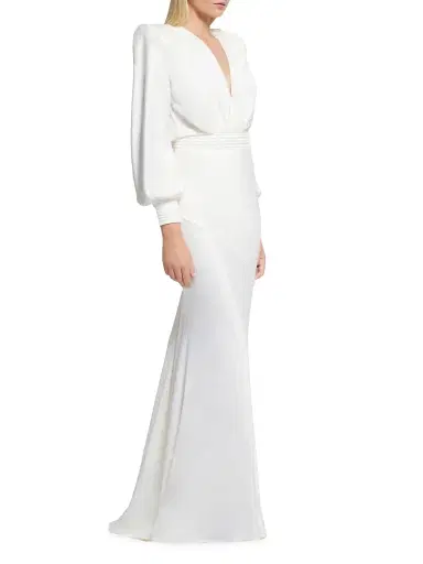 Zhivago Women's Signature Betsy Bias-Cut Gown - Ivory - Size 2 | Thumbnail 3 Zhivago Women's Signature Betsy Bias-Cut Gown - Ivory - Size 2 | Thumbnail 3
