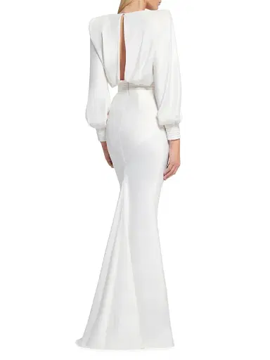 Zhivago Women's Signature Betsy Bias-Cut Gown - Ivory - Size 2 | Thumbnail 4 Zhivago Women's Signature Betsy Bias-Cut Gown - Ivory - Size 2 | Thumbnail 4
