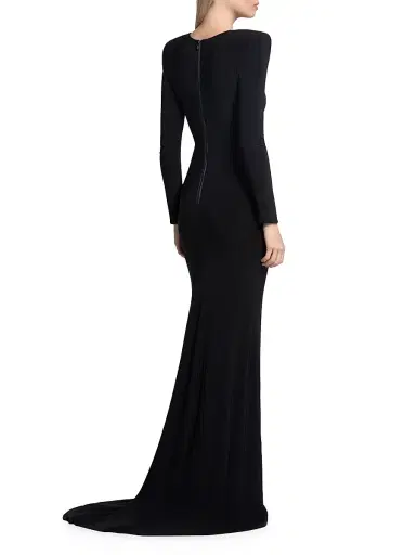 Zhivago Women's Forte Floor-Length Jersey Gown - Black | Thumbnail 4 Zhivago Women's Forte Floor-Length Jersey Gown - Black | Thumbnail 4