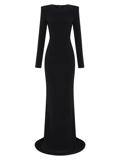 Zhivago Women's Forte Floor-Length Jersey Gown - Black | Thumbnail 1 Zhivago Women's Forte Floor-Length Jersey Gown - Black | Thumbnail 1