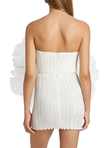 L'Idée Women's Fleur Pleated Puff Minidress | Thumbnail 5 L'Idée Women's Fleur Pleated Puff Minidress | Thumbnail 5