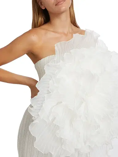 L'Idée Women's Fleur Pleated Puff Minidress | Thumbnail 6 L'Idée Women's Fleur Pleated Puff Minidress | Thumbnail 6