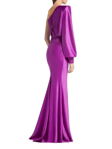 Zhivago Women's Don't Look Now One-Shoulder Gown - Magenta - Size 4 | Thumbnail 4 Zhivago Women's Don't Look Now One-Shoulder Gown - Magenta - Size 4 | Thumbnail 4