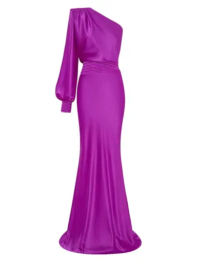 Zhivago Women's Don't Look Now One-Shoulder Gown - Magenta - Size 4 | Thumbnail 1 Zhivago Women's Don't Look Now One-Shoulder Gown - Magenta - Size 4 | Thumbnail 1