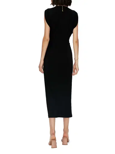 Diane von Furstenberg Women's Williams Matte Jersey Midi-Dress - Black | Thumbnail 6 Diane von Furstenberg Women's Williams Matte Jersey Midi-Dress - Black | Thumbnail 6