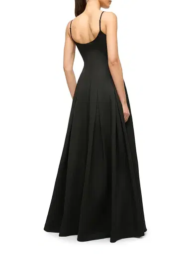 Staud Women's Joy Cotton-Blend Scoopneck Maxi Dress - Black | Thumbnail 3 Staud Women's Joy Cotton-Blend Scoopneck Maxi Dress - Black | Thumbnail 3