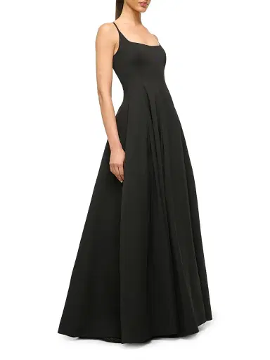 Staud Women's Joy Cotton-Blend Scoopneck Maxi Dress - Black | Thumbnail 4 Staud Women's Joy Cotton-Blend Scoopneck Maxi Dress - Black | Thumbnail 4
