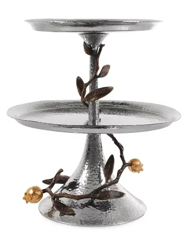 Michael Aram Pomegranate 2-Tier Etagere | Thumbnail 1 Michael Aram Pomegranate 2-Tier Etagere | Thumbnail 1
