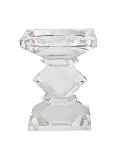 Winward Home Candle Sticks Crystal Candleholder - Clear | Thumbnail 1 Winward Home Candle Sticks Crystal Candleholder - Clear | Thumbnail 1