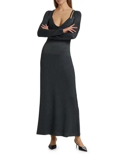 Proenza Schouler Women's Nalani Knit Maxi-Dress - Slate | Thumbnail 2 Proenza Schouler Women's Nalani Knit Maxi-Dress - Slate | Thumbnail 2