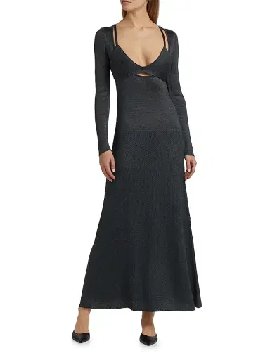 Proenza Schouler Women's Nalani Knit Maxi-Dress - Slate | Thumbnail 3 Proenza Schouler Women's Nalani Knit Maxi-Dress - Slate | Thumbnail 3