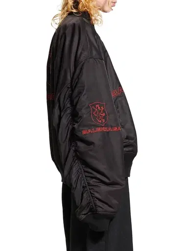 Balenciaga Men's Lion Club Varsity Jacket - Black | Thumbnail 5 Balenciaga Men's Lion Club Varsity Jacket - Black | Thumbnail 5