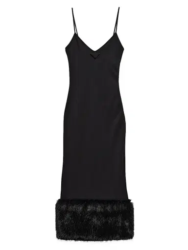 Prada Women's Stretch Jersey Dress - Black | Thumbnail 1 Prada Women's Stretch Jersey Dress - Black | Thumbnail 1