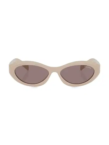 Prada Women's 53MM Geometric Sunglasses - Purple | Thumbnail 2 Prada Women's 53MM Geometric Sunglasses - Purple | Thumbnail 2