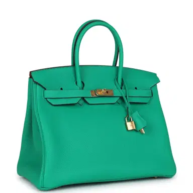 HERMÈS Hermes Special Order (HSS) Birkin 35 Menthe Verso Togo Gold Hardware | Thumbnail 2 HERMÈS Hermes Special Order (HSS) Birkin 35 Menthe Verso Togo Gold Hardware | Thumbnail 2