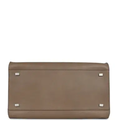 The Row The Row Soft Margaux 12 Bag Mouse Grey Saddle Leather Silver Hardware | Thumbnail 6 The Row The Row Soft Margaux 12 Bag Mouse Grey Saddle Leather Silver Hardware | Thumbnail 6