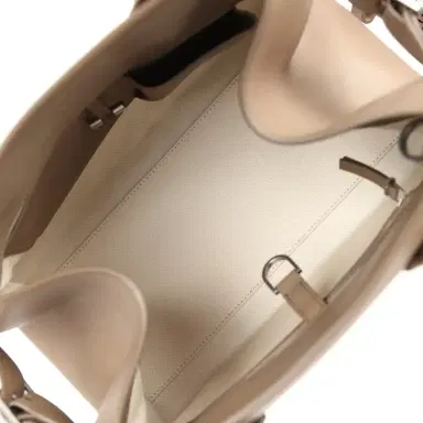 The Row The Row Soft Margaux 12 Bag Mouse Grey Saddle Leather Silver Hardware | Thumbnail 9 The Row The Row Soft Margaux 12 Bag Mouse Grey Saddle Leather Silver Hardware | Thumbnail 9