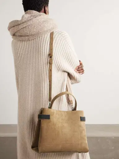 Brunello Cucinelli Bead-embellished Suede Shoulder Bag | Thumbnail 6 Brunello Cucinelli Bead-embellished Suede Shoulder Bag | Thumbnail 6
