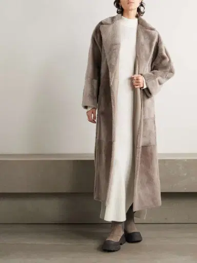 Brunello Cucinelli Belted Shearling Coat | Thumbnail 2 Brunello Cucinelli Belted Shearling Coat | Thumbnail 2
