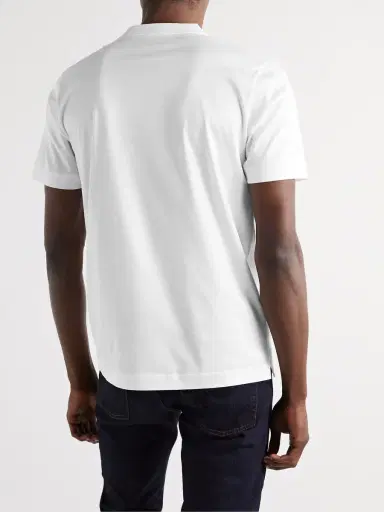 Canali Slim-Fit Mercerised Cotton-Jersey T-Shirt - Men | Thumbnail 4 Canali Slim-Fit Mercerised Cotton-Jersey T-Shirt - Men | Thumbnail 4